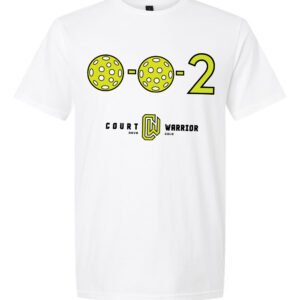 Court Warrior - 0-0-2 Super Soft Tee: Essential for Pickleballers