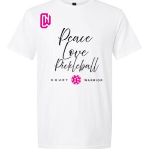 Court Warrior - Super Soft Tee Peace, Love & Pickleball