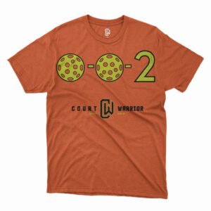 Court Warrior - 0-0-2 Super Soft Tee: Perfect for Pickleball Enthusiasts!