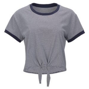 Women's Striped Tie Front T-Shirt