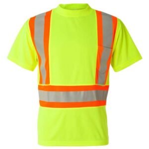 Unisex Class 2 Flat Stitch Self-Fabric Panels T-Shirt