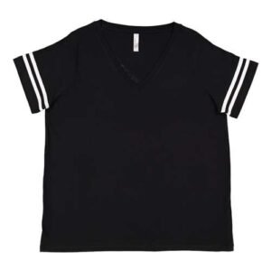 Women's Curvy Collection Vintage Football T-Shirt