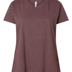 Women's Curvy Collection Fine Jersey V-Neck Tee