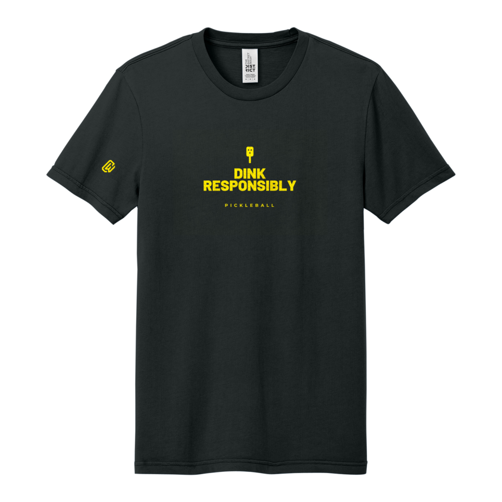 Court Warrior Pickleball Tee — Dink Responsibly