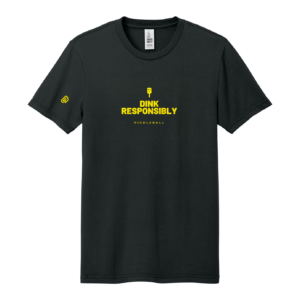 Court Warrior Pickleball Tee — Dink Responsibly