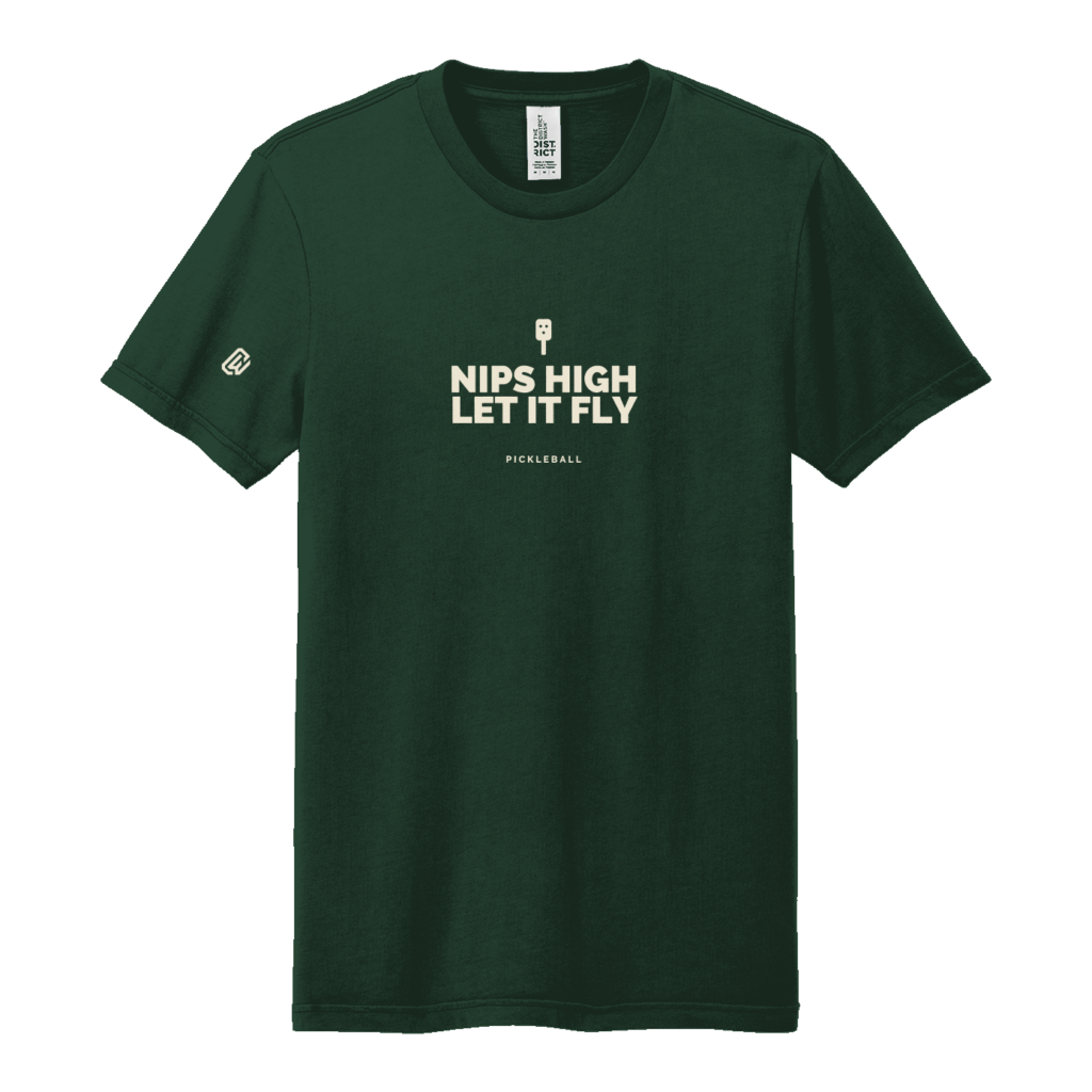 Court Warrior Pickleball Tee — Nips High Let It Fly