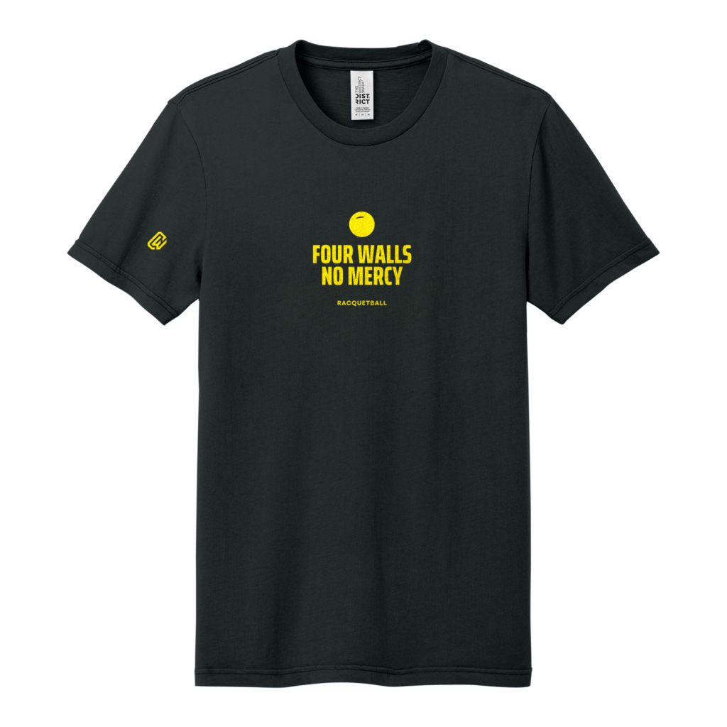 Court Warrior Racquetball Tee — Four Walls No Mercy
