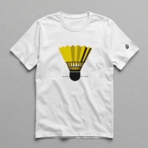 Court Warrior Badminton Tee — Bold Shuttle