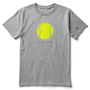 Court Warrior Tennis Tee — Racket Emblem