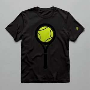 Court Warrior Tennis Tee — Black