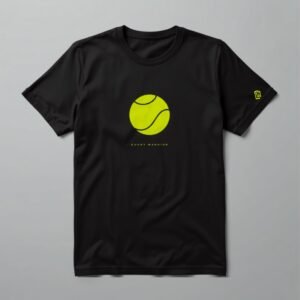 Court Warrior Tennis Tee — Dynamic Black