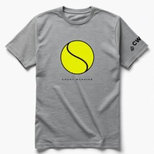 Court Warrior Tennis Tee — Stylized Icon