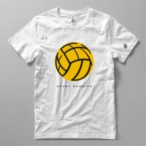 Court Warrior Volleyball Tee — Heather Splash