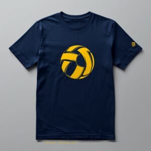 Court Warrior Volleyball Tee — Abstract Navy