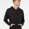 Court Warrior hoodie worn on model, black