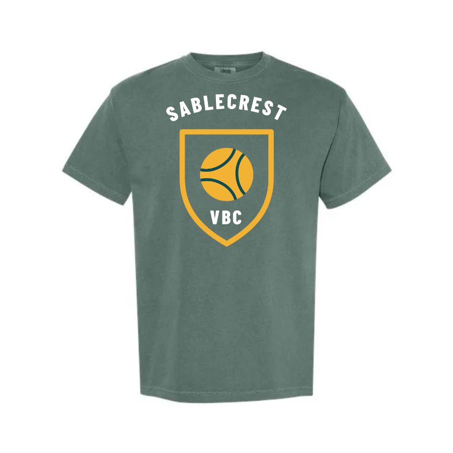 Garment-dyed club tee — Sablecrest Volleyball Club