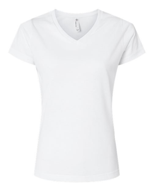 Custom SubliVie 1507 Women's Polyester Sublimation V-Neck Tee