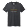 Court Warrior tee, Family Rec League design, Heather Charcoal / White + Mustard