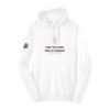 Court Warrior hoodie, Family Rec League design, White / Navy + Burgundy