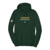 Court Warrior hoodie, Friendsgiving Doubles design, Forest / Bone + Mustard