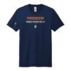 Court Warrior tee, Friendsgiving Doubles design, Navy / Cream + Burnt Orange
