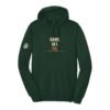 Court Warrior hoodie, Game. Set. Pie. design, Forest / Cream + Orange