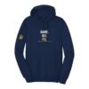Court Warrior hoodie, Game. Set. Pie. design, Navy / White + Mustard