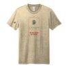 Court Warrior tee, Gift Tag design, Sand / Forest + Red