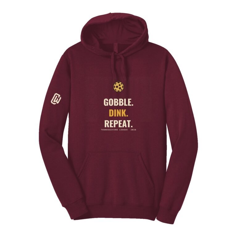 Gobble. Dink. Repeat. Pickleball Hoodie