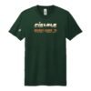Court Warrior tee, PIKLBLR Holiday League design, Forest / Cream + Orange