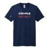 Court Warrior tee, PIKLBLR Holiday League design, Navy / White + Red