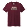 Court Warrior tee, Second Helpings design, Maroon / Cream + Sage