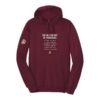 Court Warrior hoodie, On the 12th Day of Pickleball design, Maroon / Bone + Mint