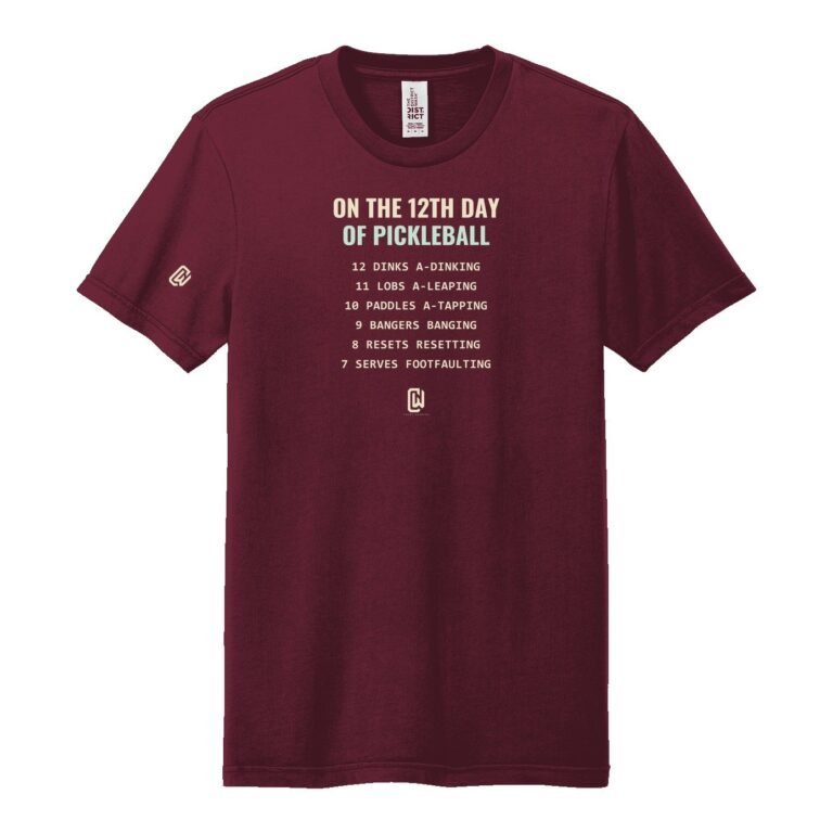 On the 12th Day of Pickleball Pickleball Tee