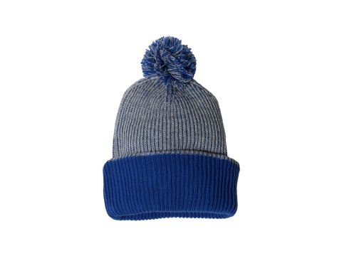 12" Speckled Pom-Pom Cuffed Beanie