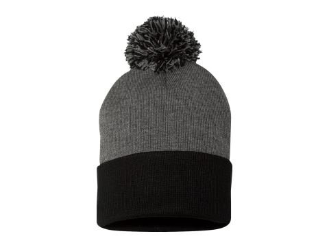 12" Pom-Pom Cuffed Beanie