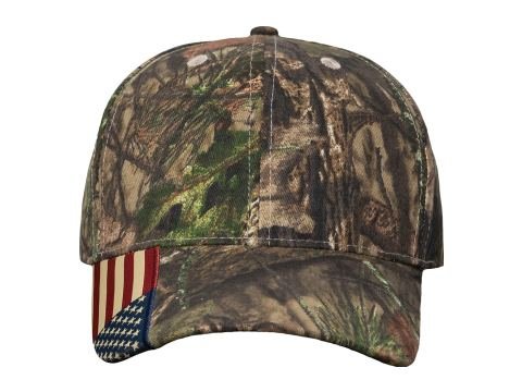 Kati LC350 Camo Woven USA Flag Cap